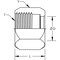 World Wide Fittings JIC Tube Nut Stainless Steel 318X16SS - alternate 1